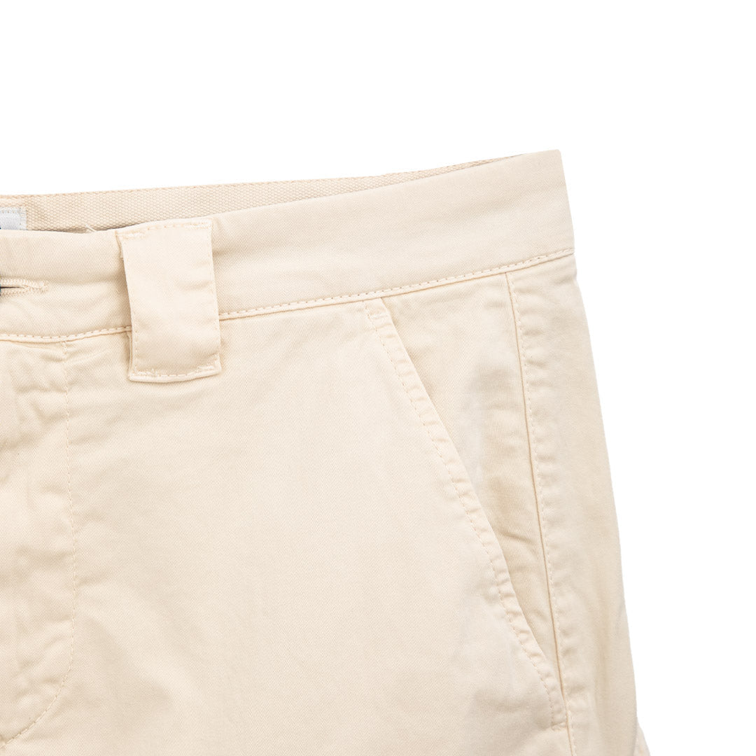 Cp Company Utility Stretch Sateen Lens Shorts in Beige