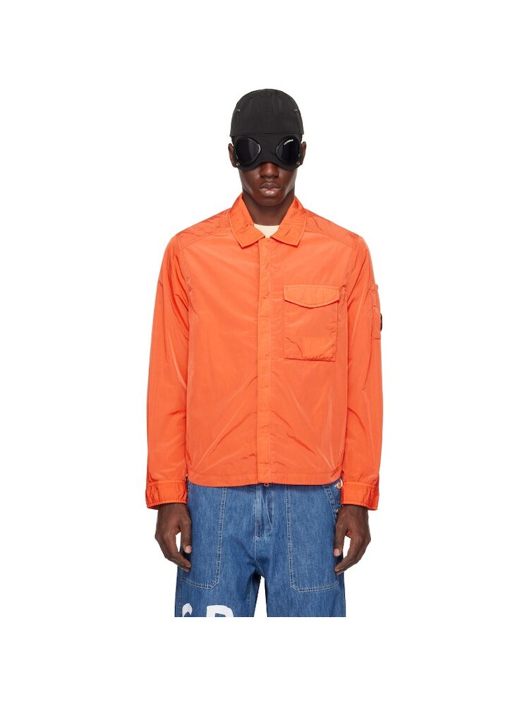 Cp Company Chrome-R Pocket Overshirt in Gold Flame