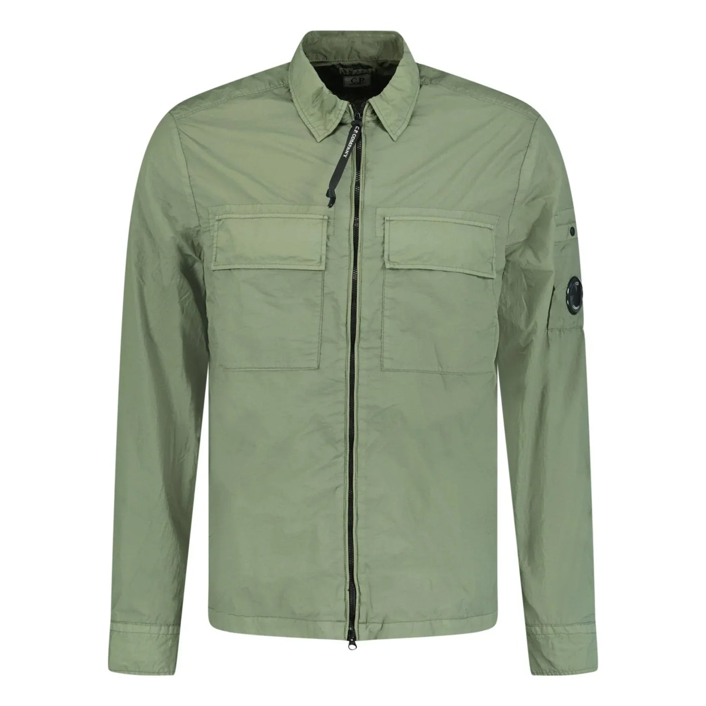 Cp Company Taylon L Lens Overshirt in Bronze Green