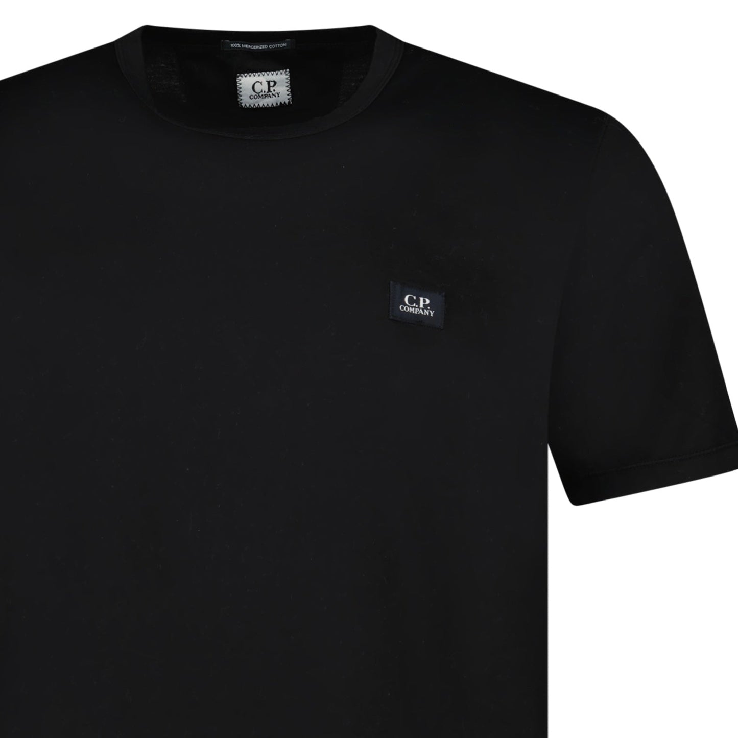 CP Company 30/1 Stitch Mercerized Cotton Logo T-Shirt Black