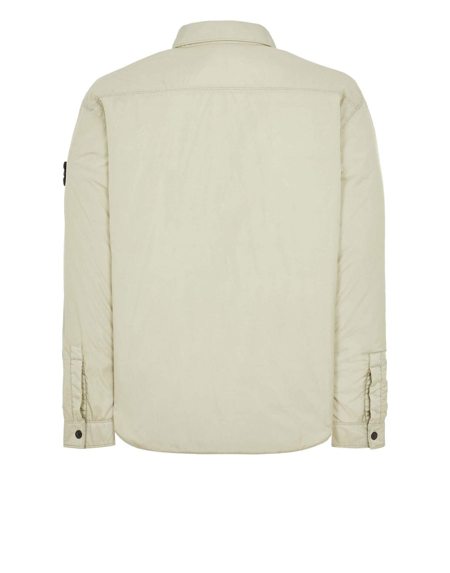 Stone Island Crinkle Reps R-Ny With Primaloft-Tc Overshirt In Stucco