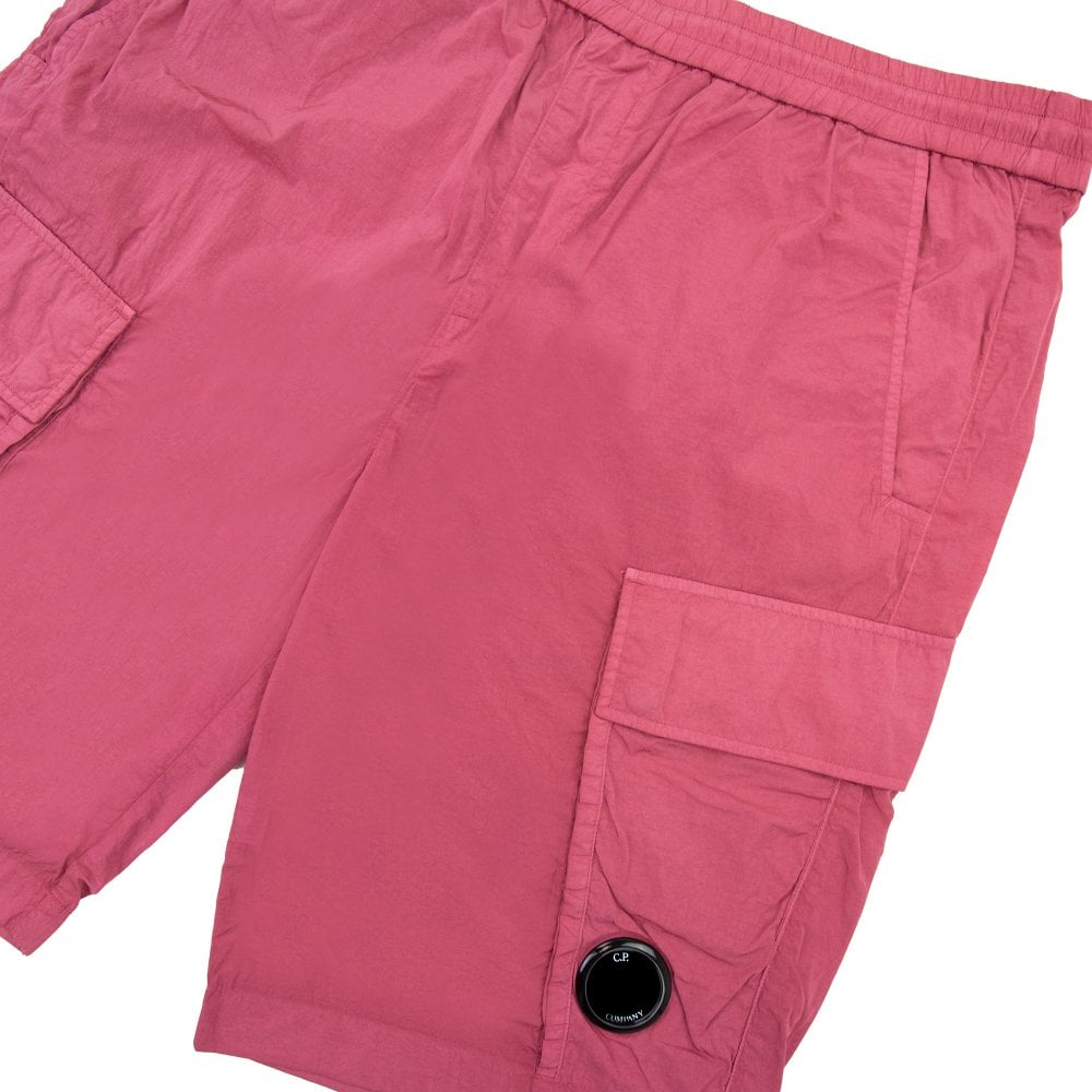 Cp Company 179A Chrome-R Cargo Shorts In Red Bud