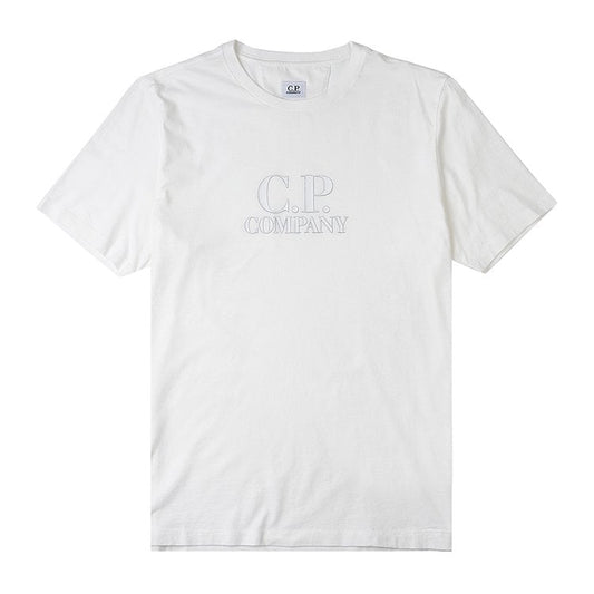 Cp Company Tonal Logo T-Shirt In White