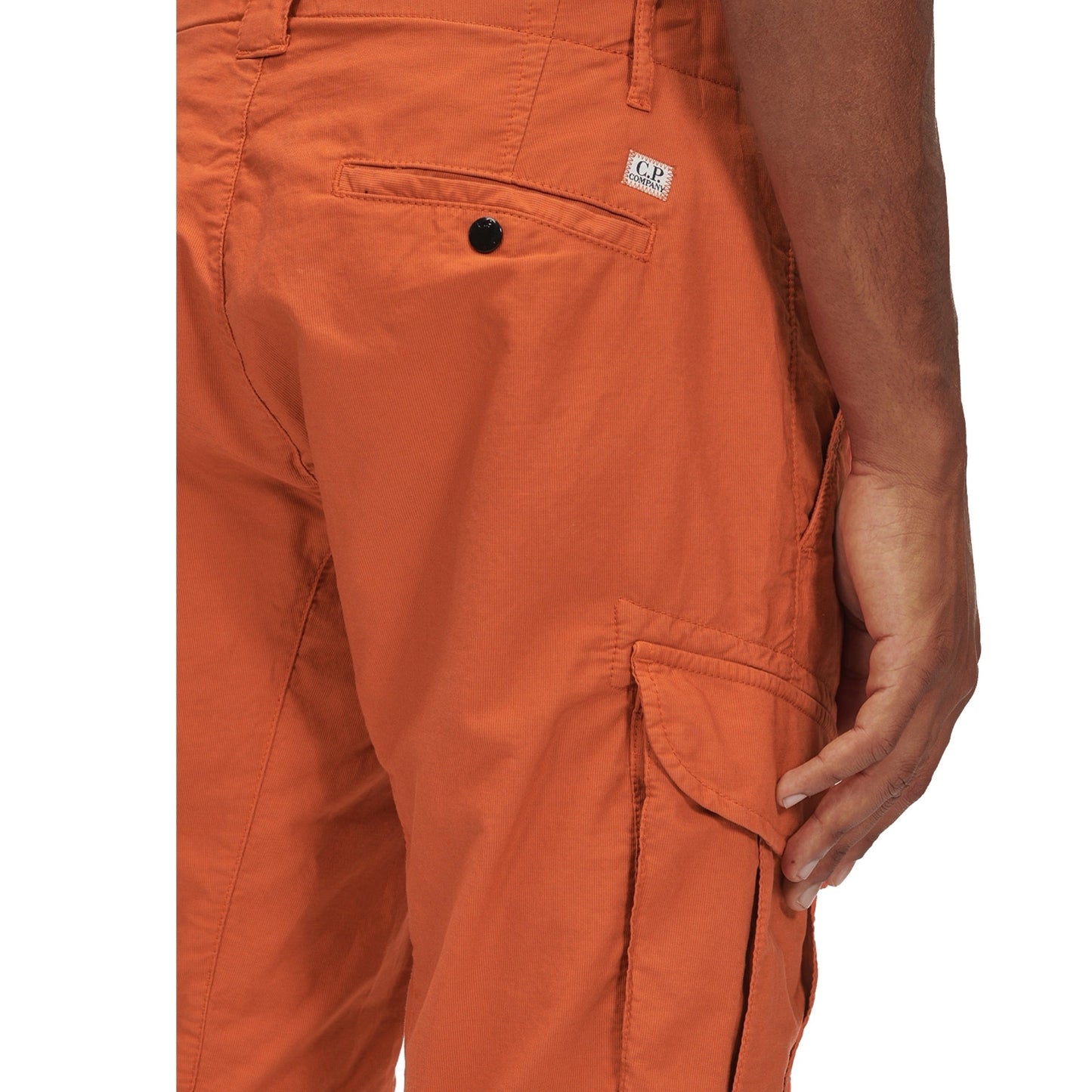 Cp Company Ottoman Lens Cargo Shorts Harvest Pumpkin