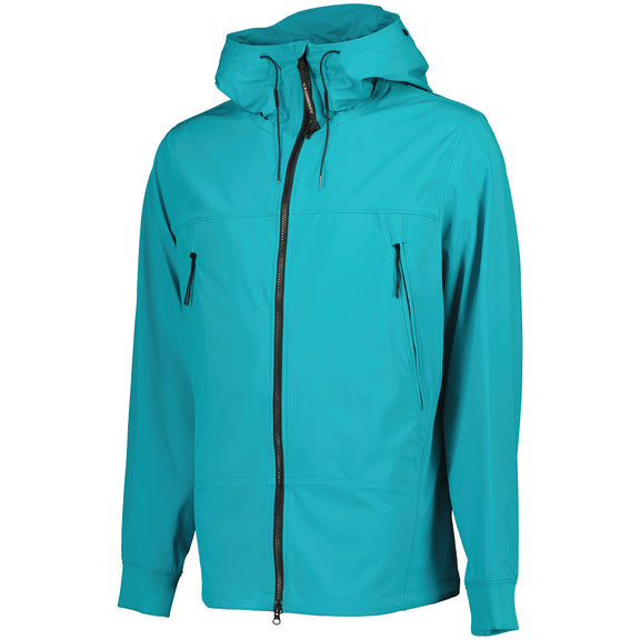 Cp Company S/S Goggle Soft Shell Jacket In Tile Blue