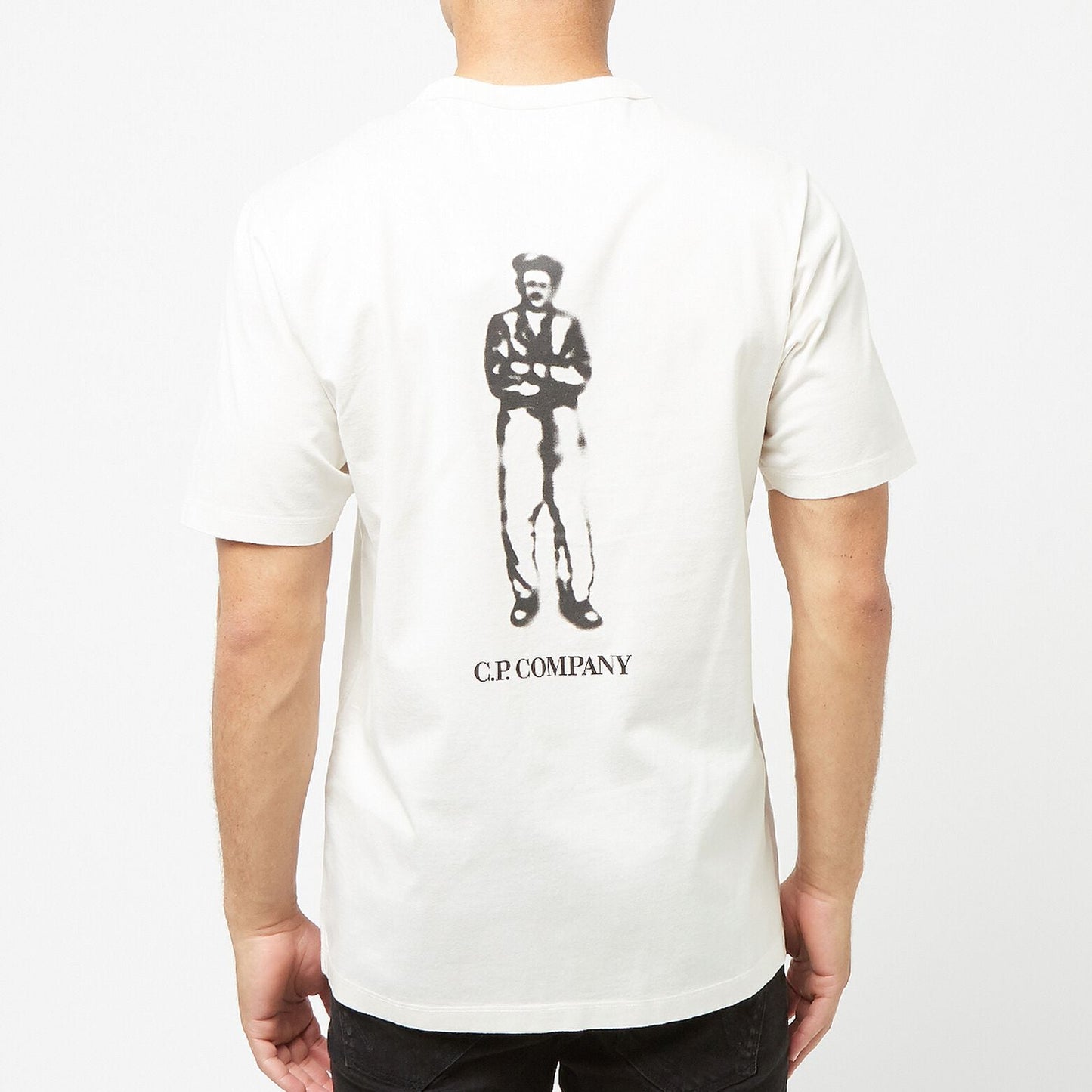 Cp Company Mercerized Cotton Sailor Logo T-Shirt in White