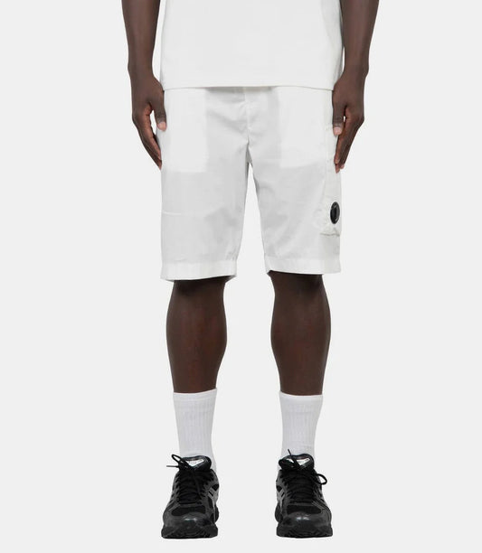 Cp Company 50-Fili Lens Cargo Shorts White