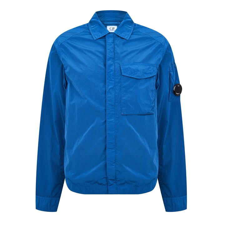 Cp Company Chrome-R Pocket Overshirt in Ink Blue