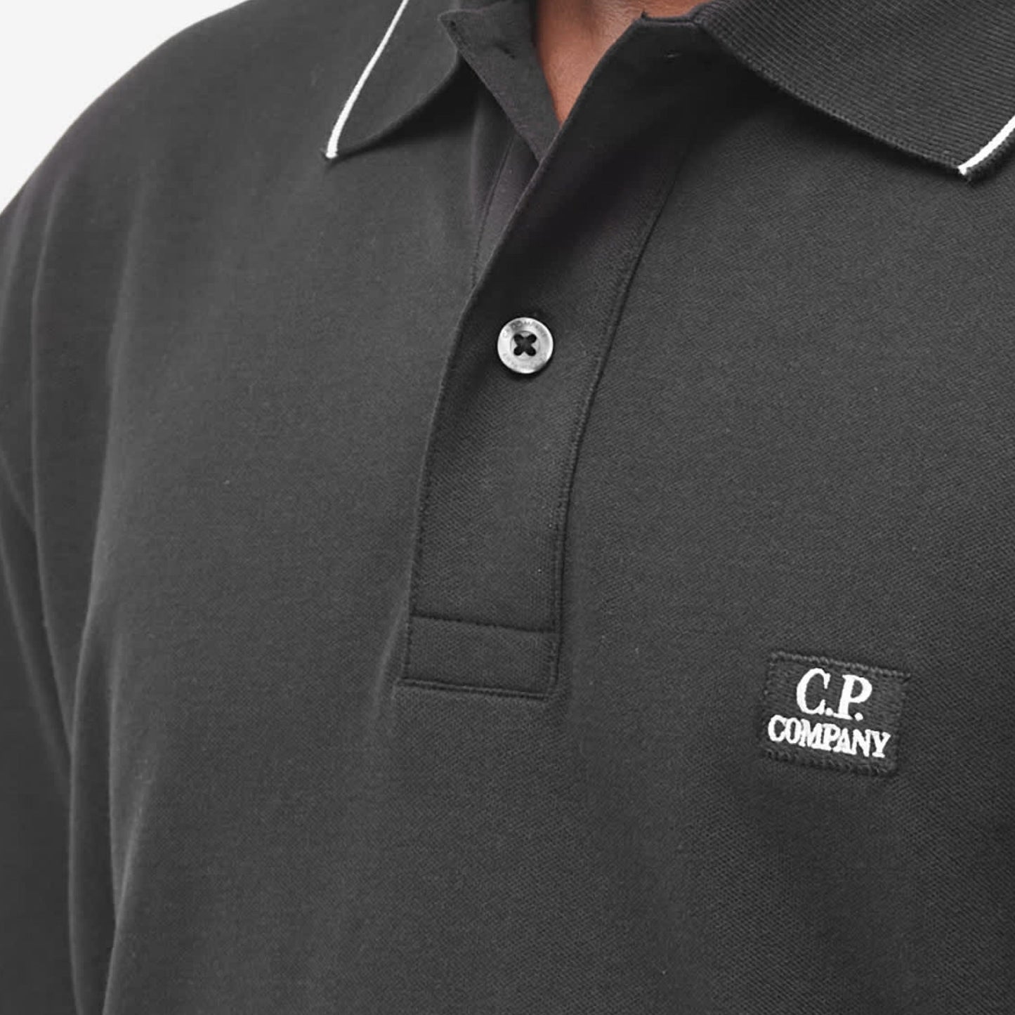Cp Company 097A Regular Fit Polo Shirt in Black