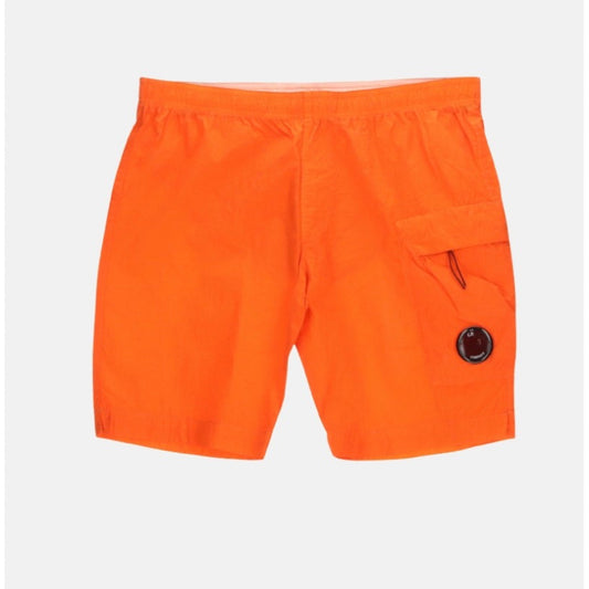 Cp Company Eco-Chrome R Lens Swim Shorts in Gold Flame