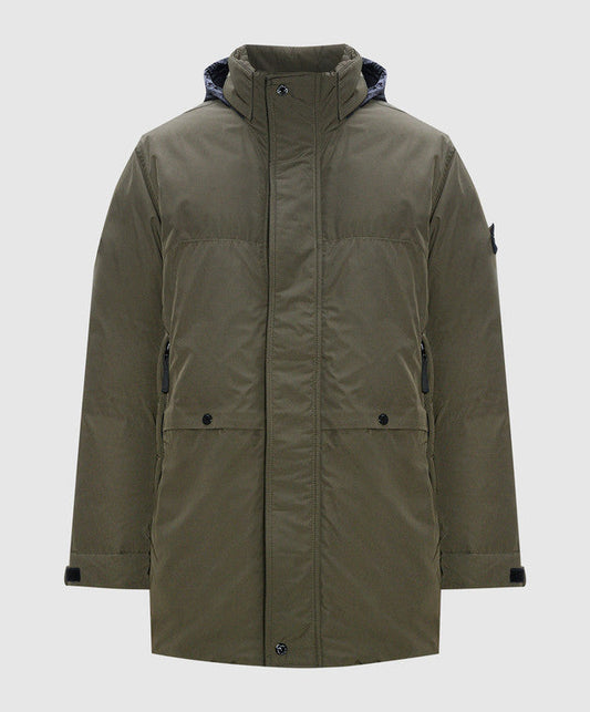 Stone Island Micro Twill Down Jacket Olive