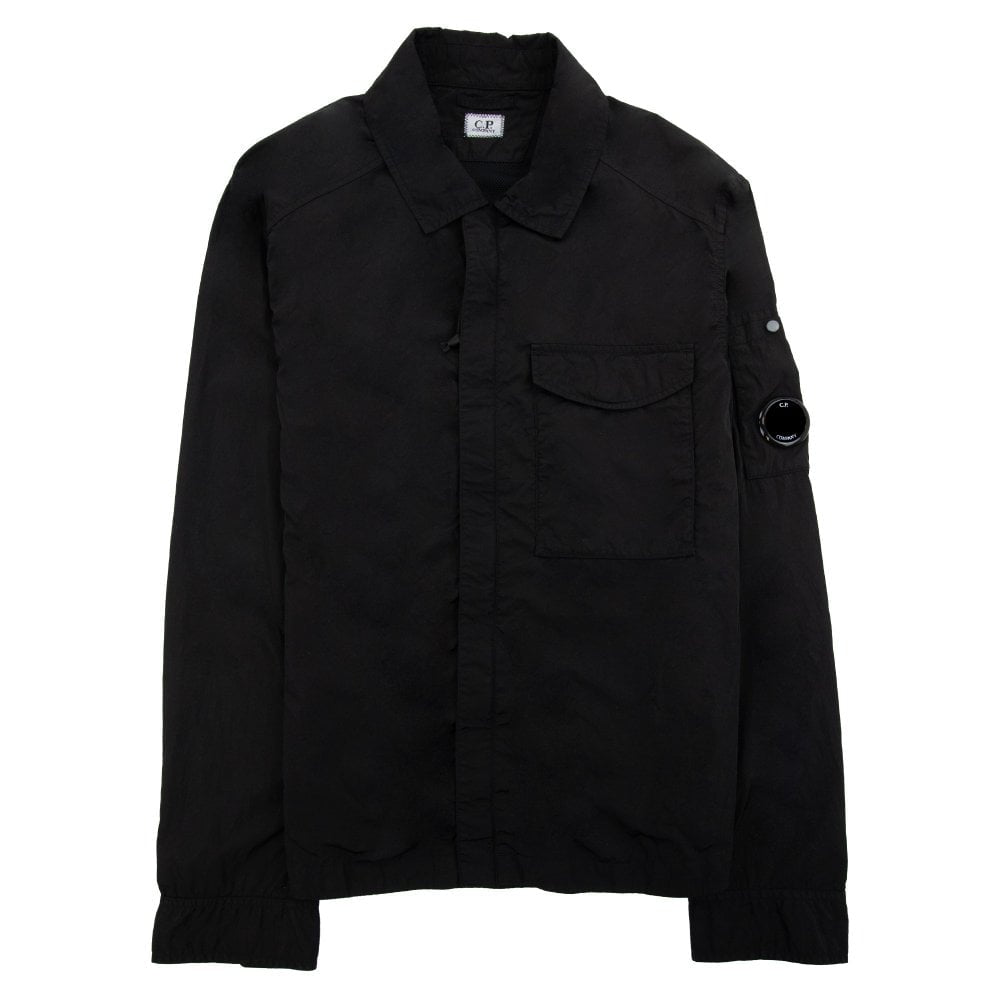 Cp Company Chrome-R Pocket Overshirt in Black