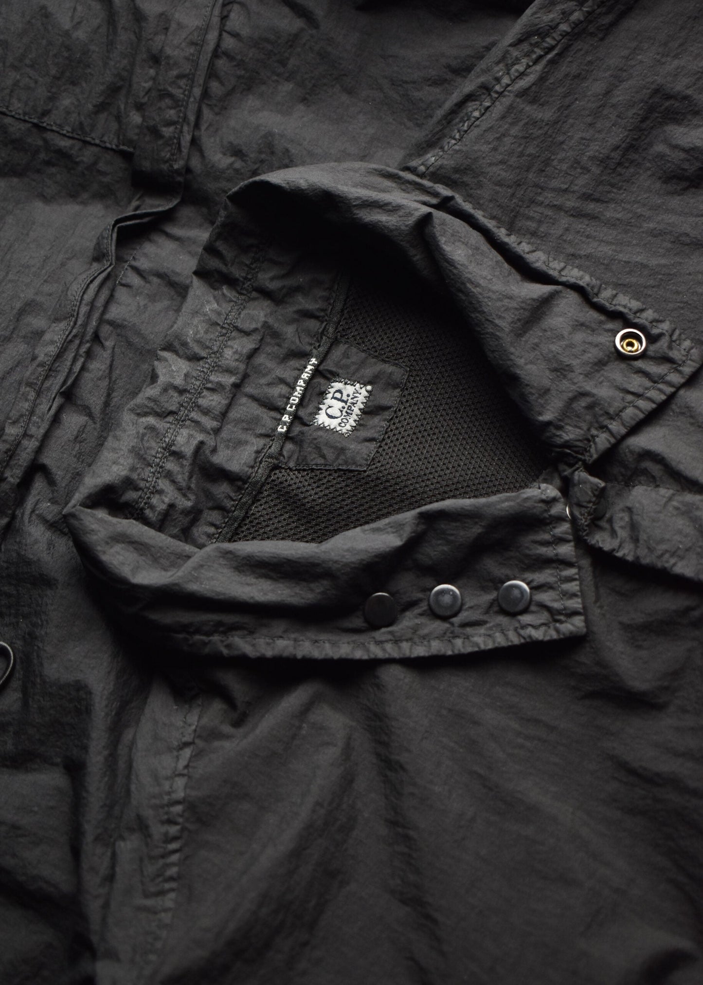 Cp Company Taylon L Nylon Overshirt in Griffin Grey