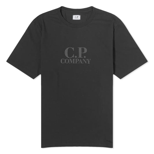 Cp Company Tonal Logo T-Shirt In Black
