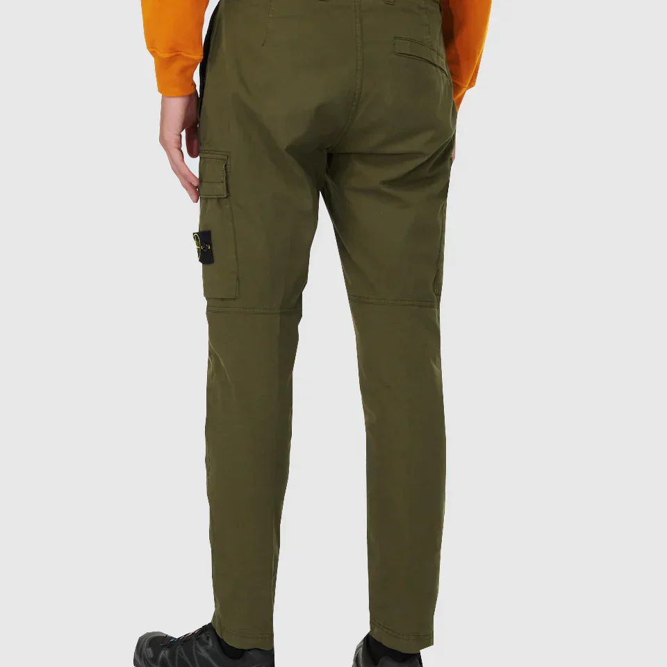 Stone Island Skinny Fit Cargo Pants Olive