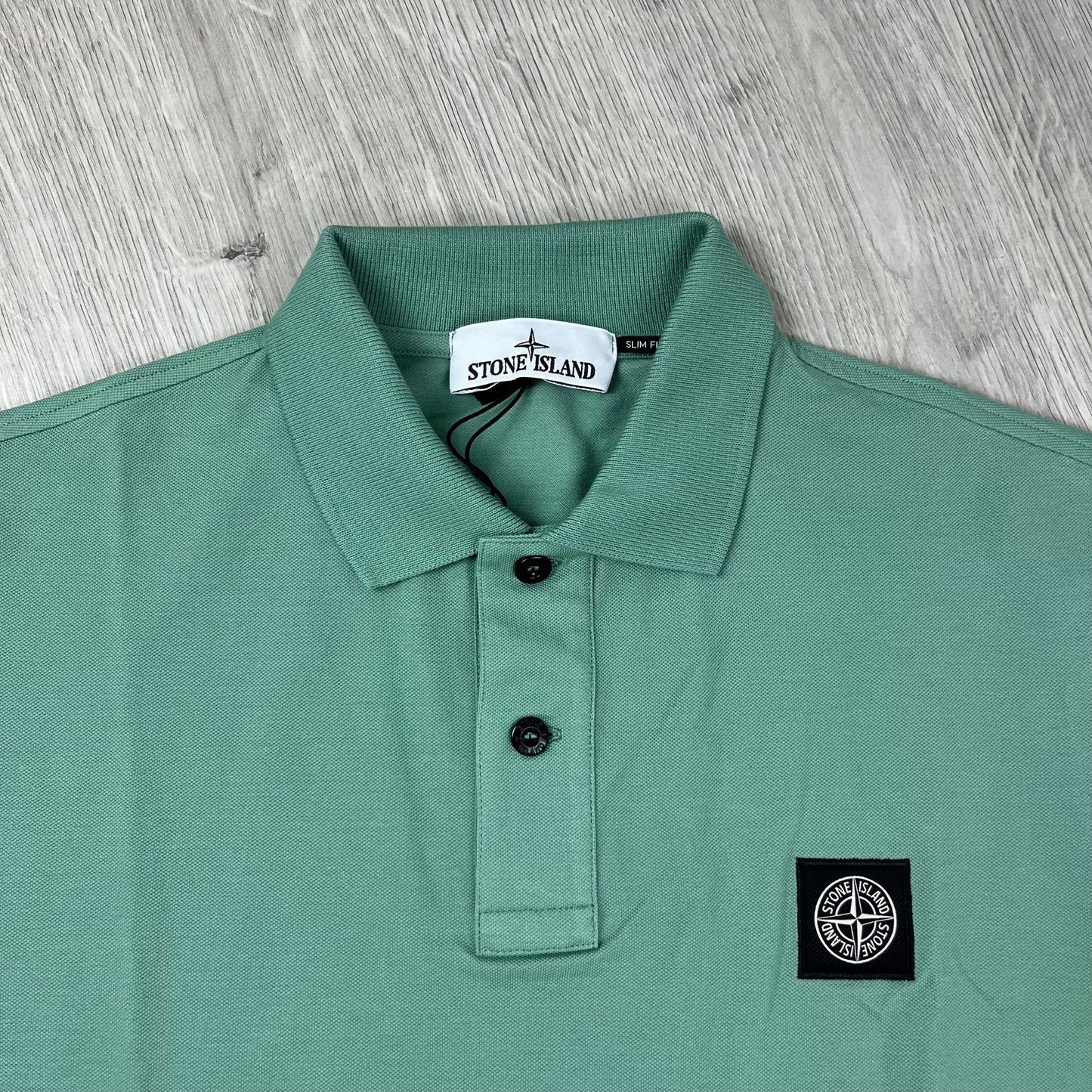 Stone Island Patch Polo Shirt - Mint