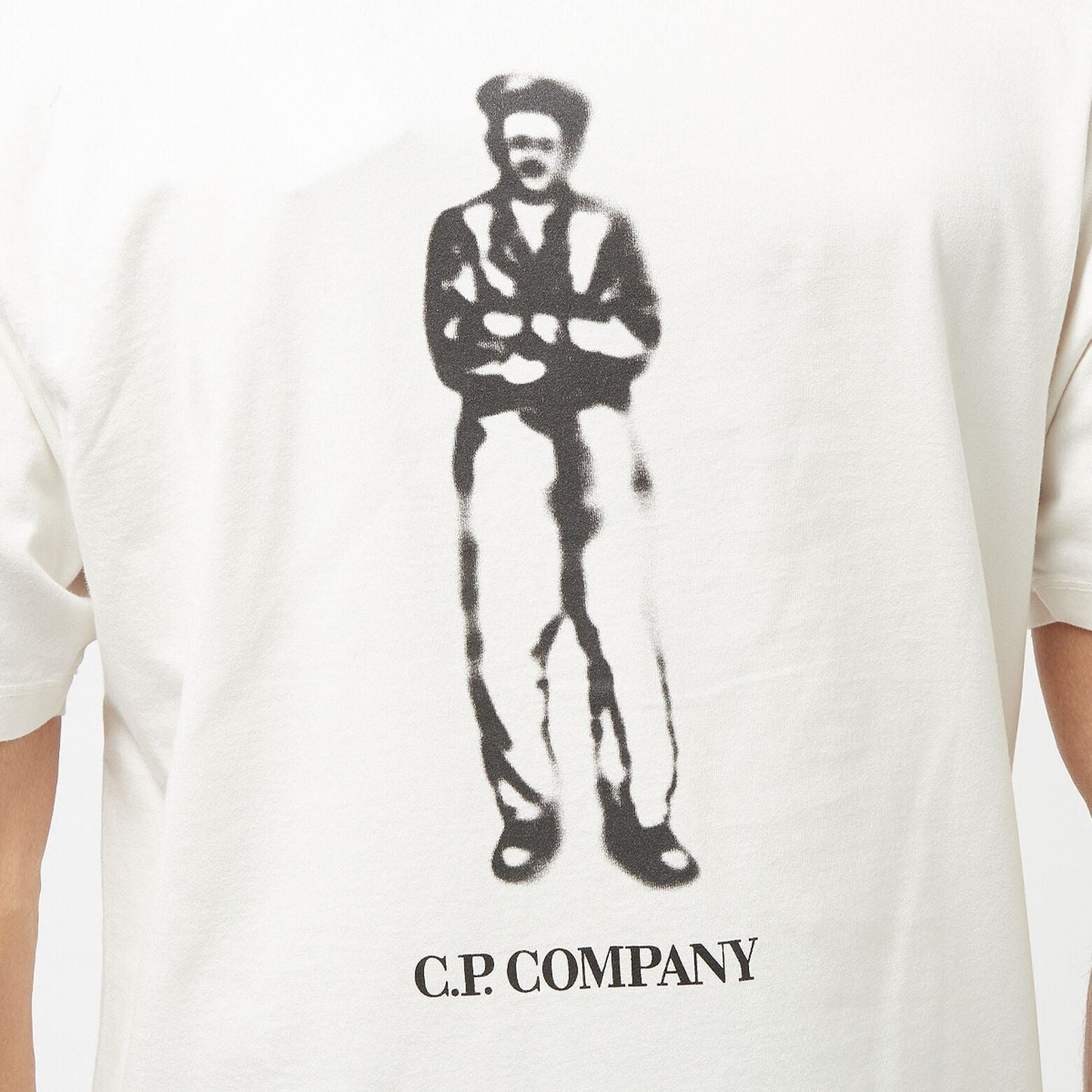 Cp Company Mercerized Cotton Sailor Logo T-Shirt in White