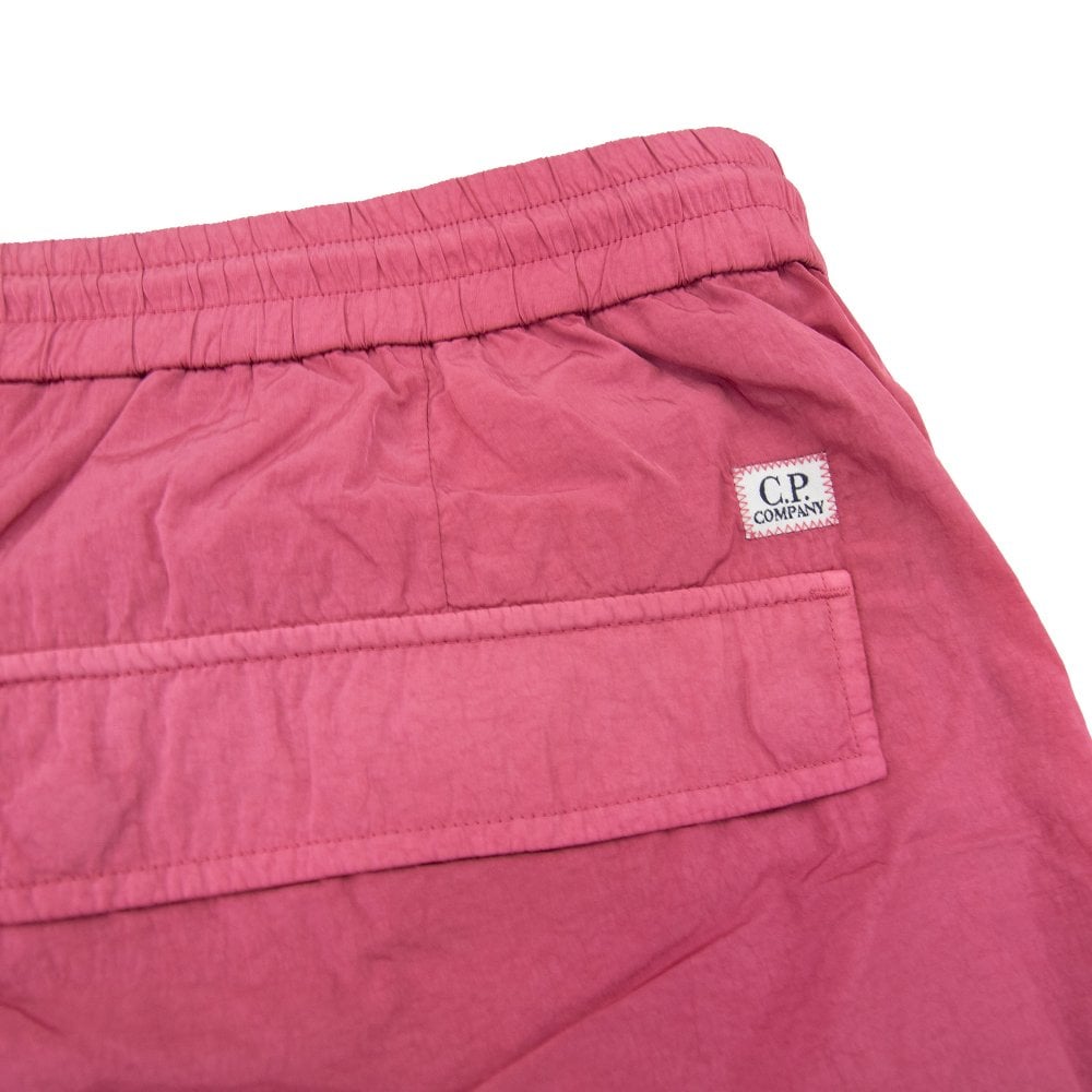 Cp Company 179A Chrome-R Cargo Shorts In Red Bud