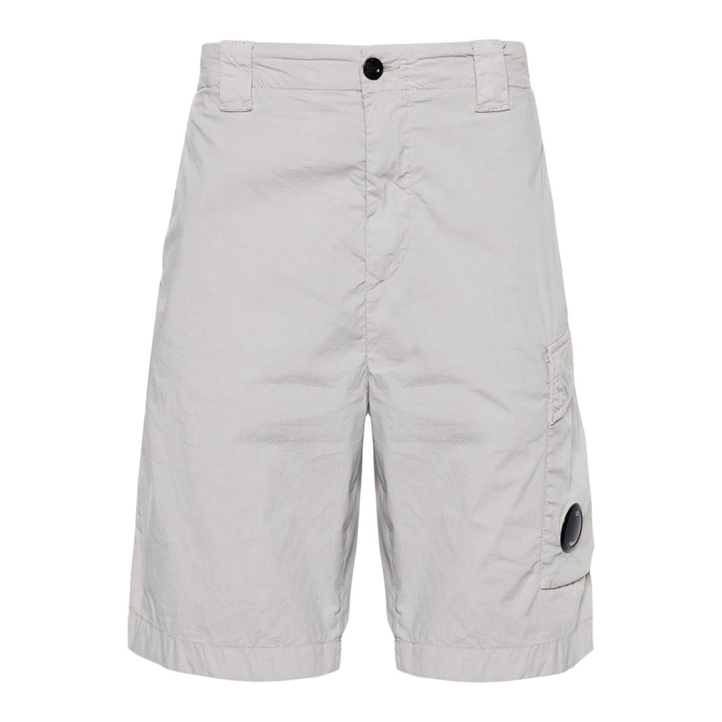 Cp Company 50-Fili Lens Cargo Shorts in Drizzle Grey