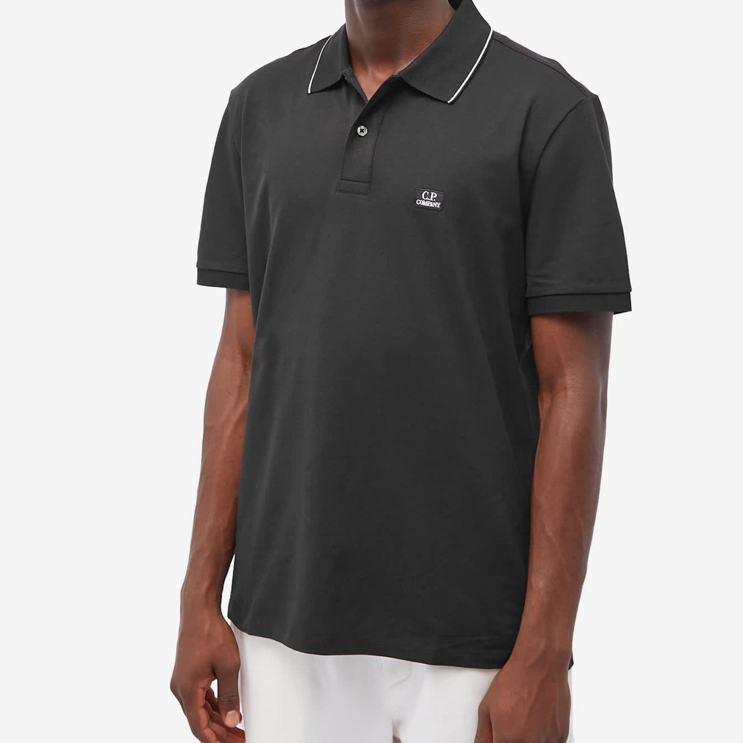 Cp Company 097A Regular Fit Polo Shirt in Black