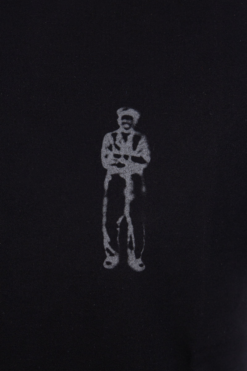 Cp Company Mercerized Cotton Sailor Logo T-Shirt in Black