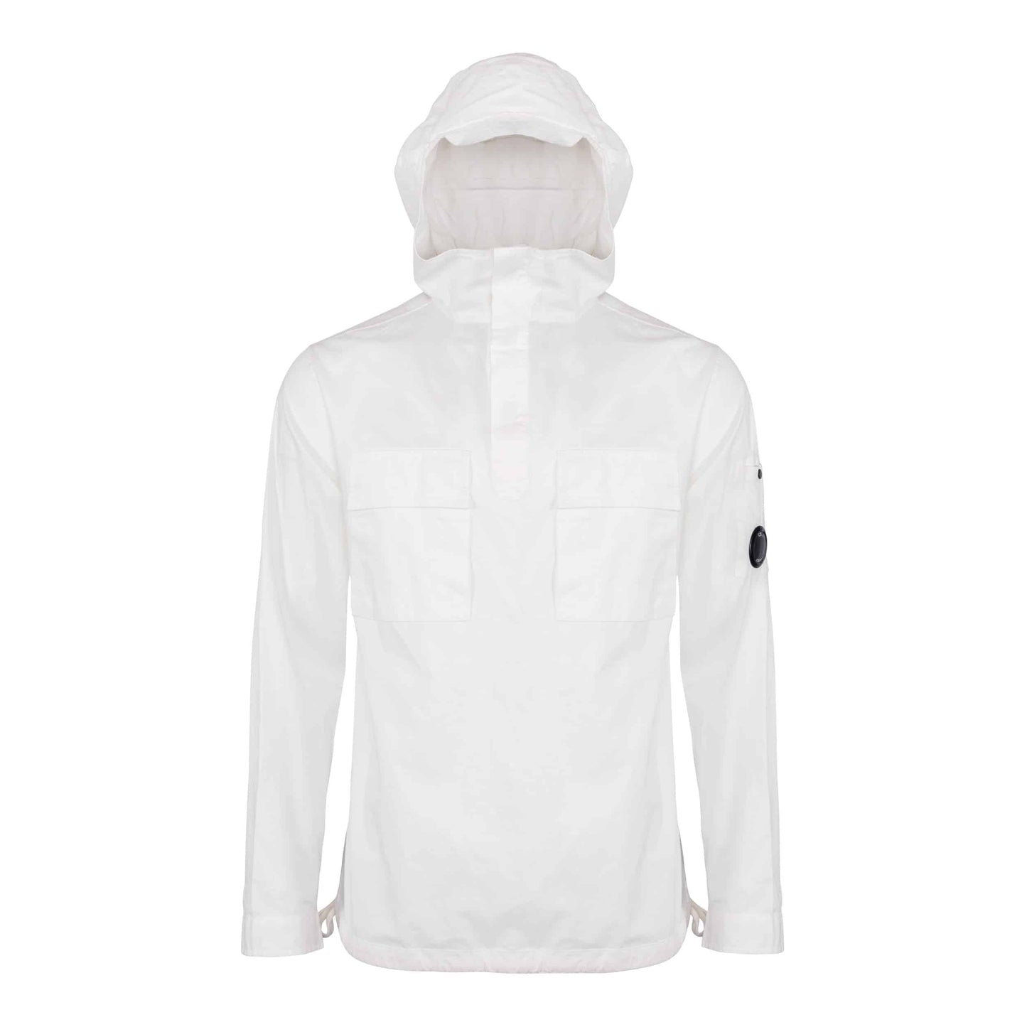 CP Company Garbadine Hooded Overshirt In White