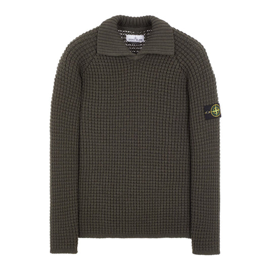 Stone Island Heavy Knit Sweatshirt in Olive
