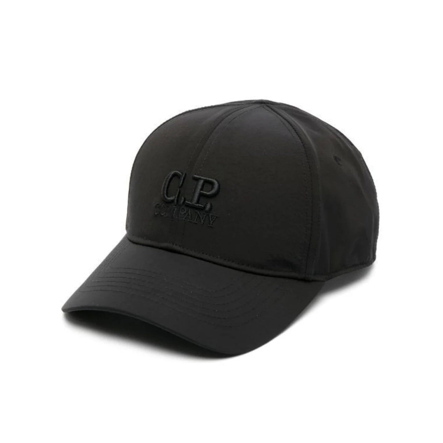 Cp Company Chrome-R Logo Baseball Cap in Black