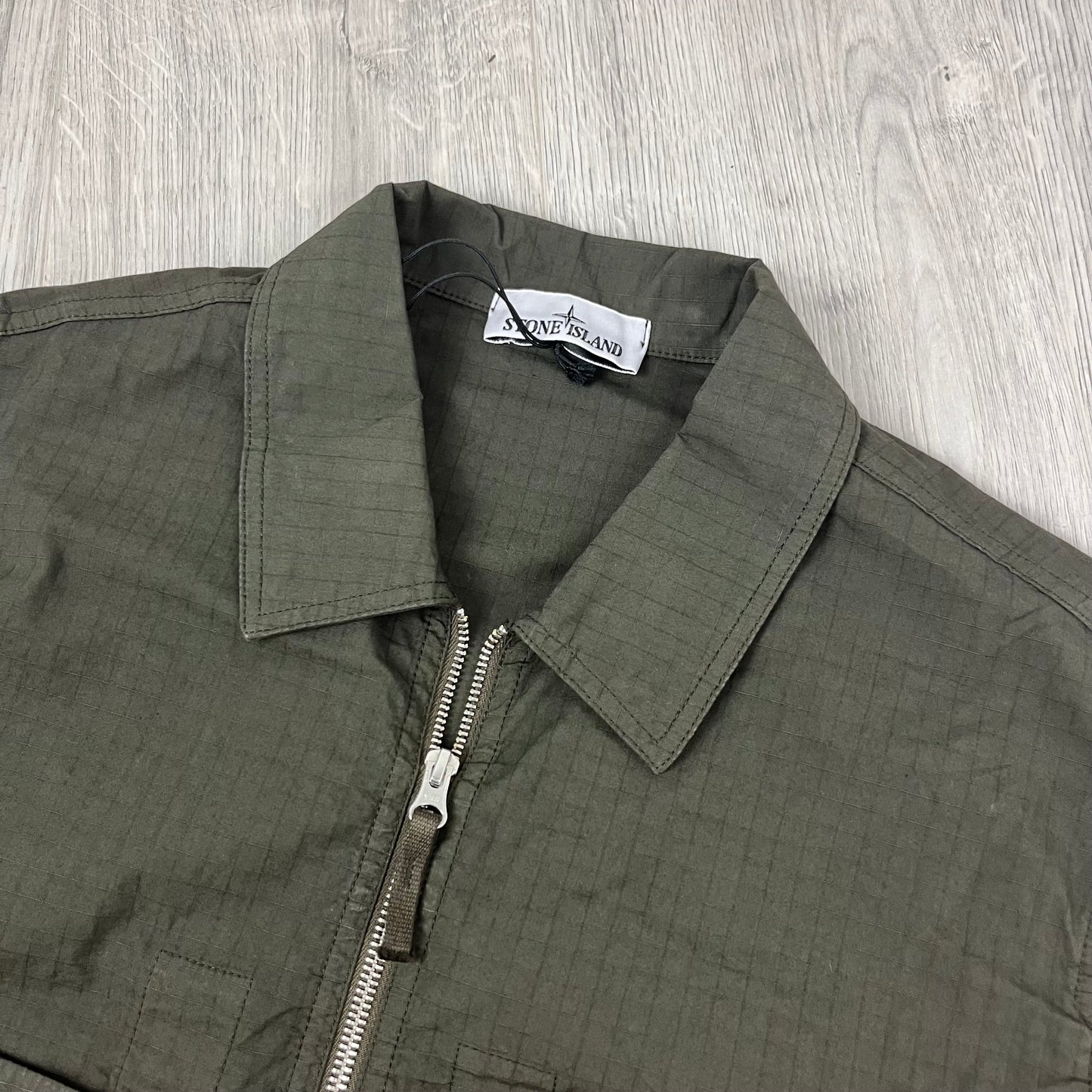Stone Island Zip Overshirt - Musk