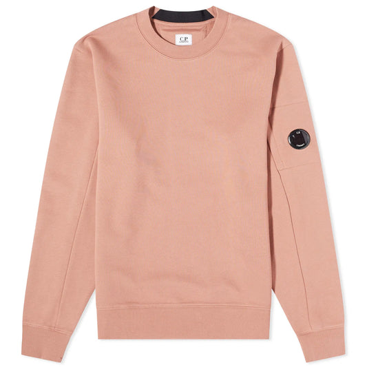 Cp Company Diagonal Raised Cotton Lens Sweatshirt in Cedar Wood