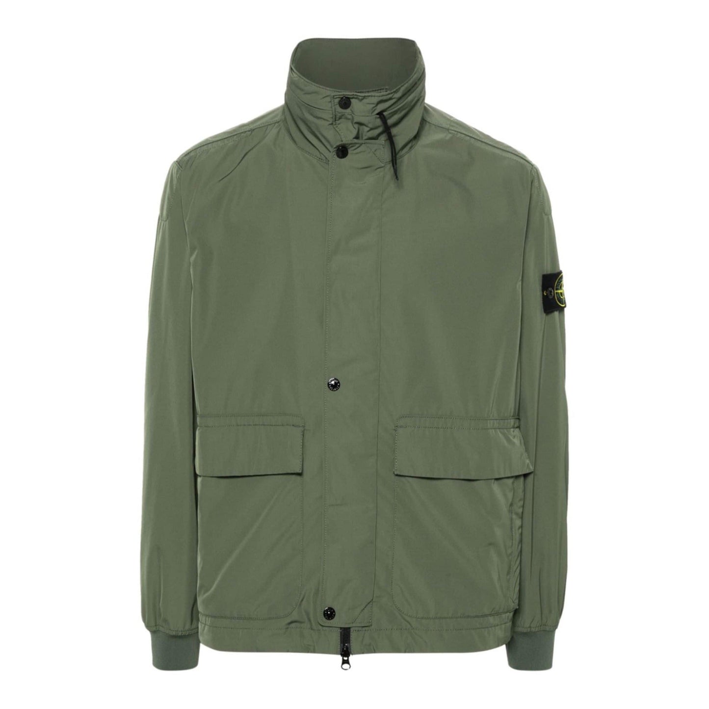 Stone Island Micro Twill Lightweight Jacket in Olive