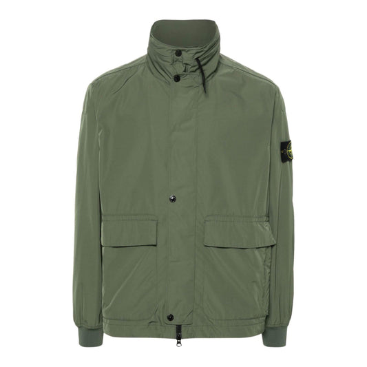 Stone Island Micro Twill Lightweight Jacket in Olive