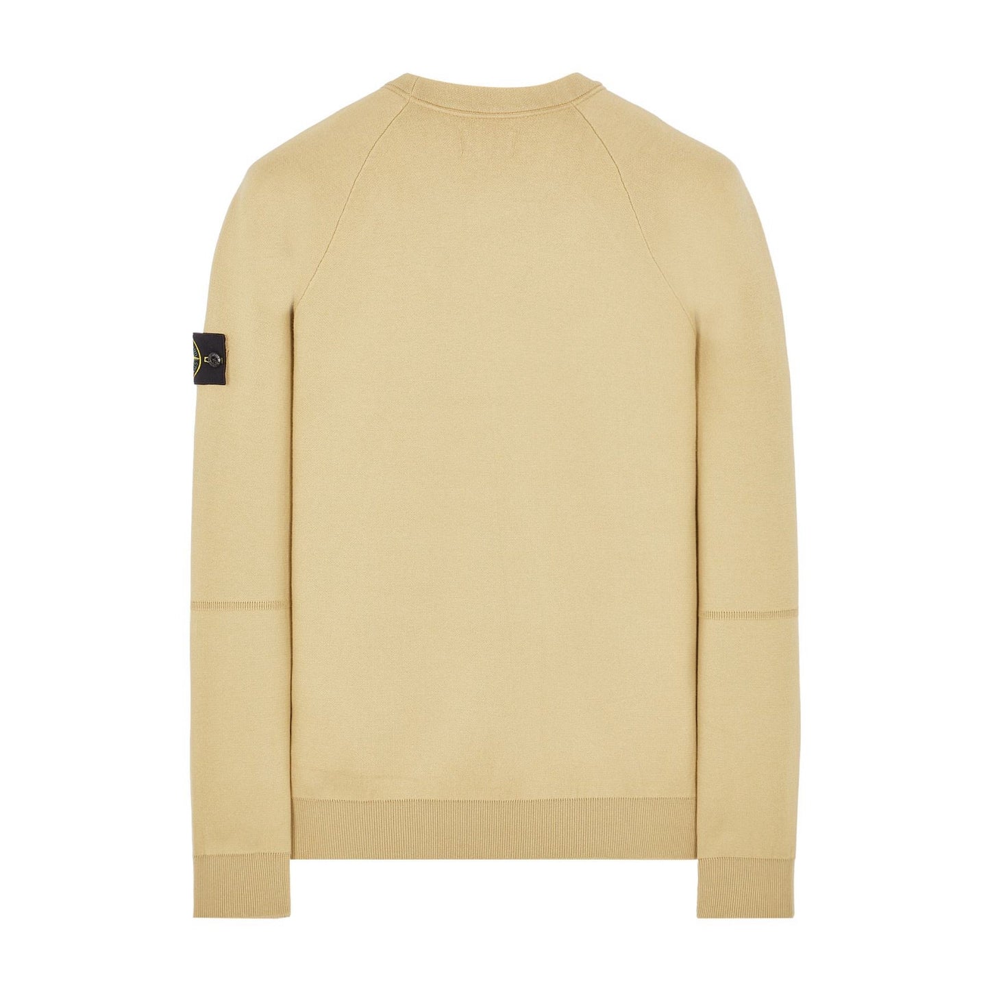 Stone Island Soft Cotton Crewkneck Knit Sweatshirt in Ecru