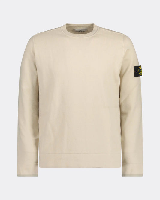 Stone Island Virgin Wool Sweatshirt in Stucco