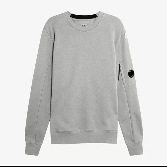 Cp Company Diagonal Raised Cotton Lens Sweatshirt Griffin Grey