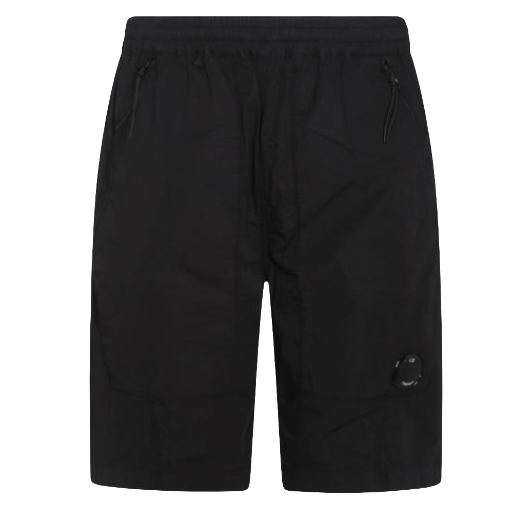 Cp Company Rip-Stop Lens Shorts in Black