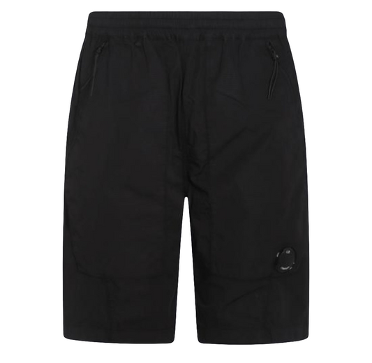 Cp Company Rip-Stop Lens Shorts in Black