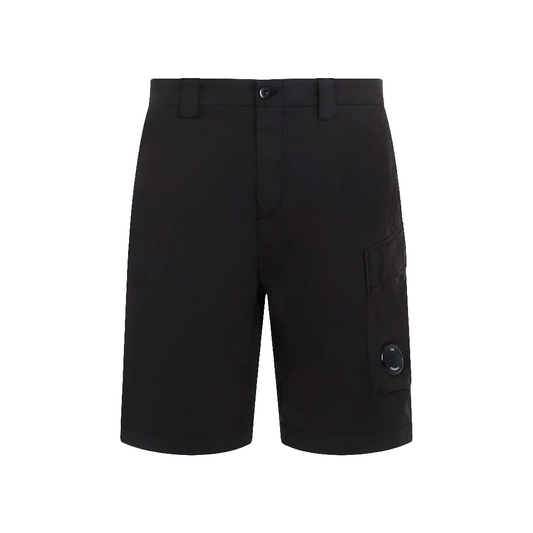 Cp Company 50-Fili Lens Cargo Shorts in Black