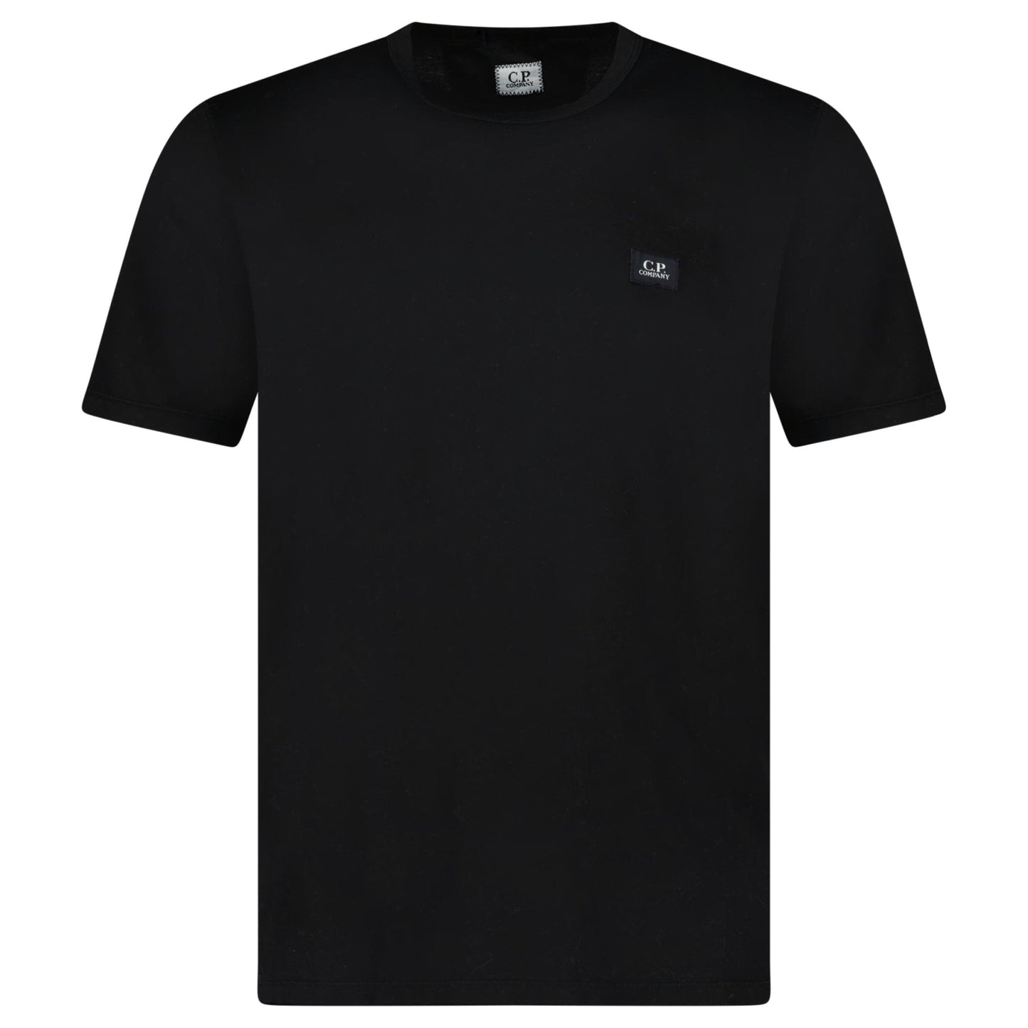CP Company 30/1 Jersey Logo Patch Black T-Shirt