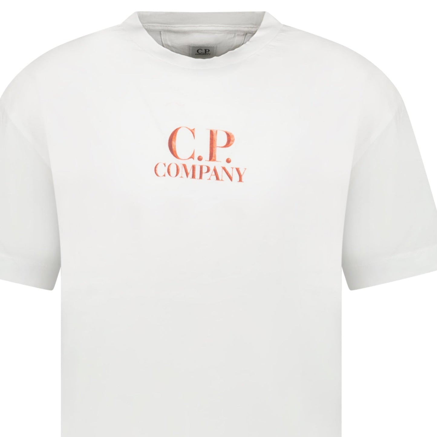 CP Company 30/1 Jersey Logo T-Shirt Gauze White