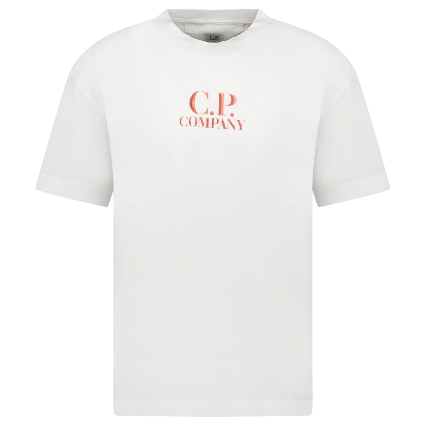 CP Company 30/1 Jersey Logo T-Shirt Gauze White