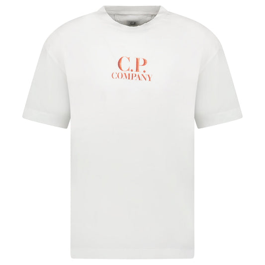 CP Company 30/1 Jersey Logo T-Shirt Gauze White