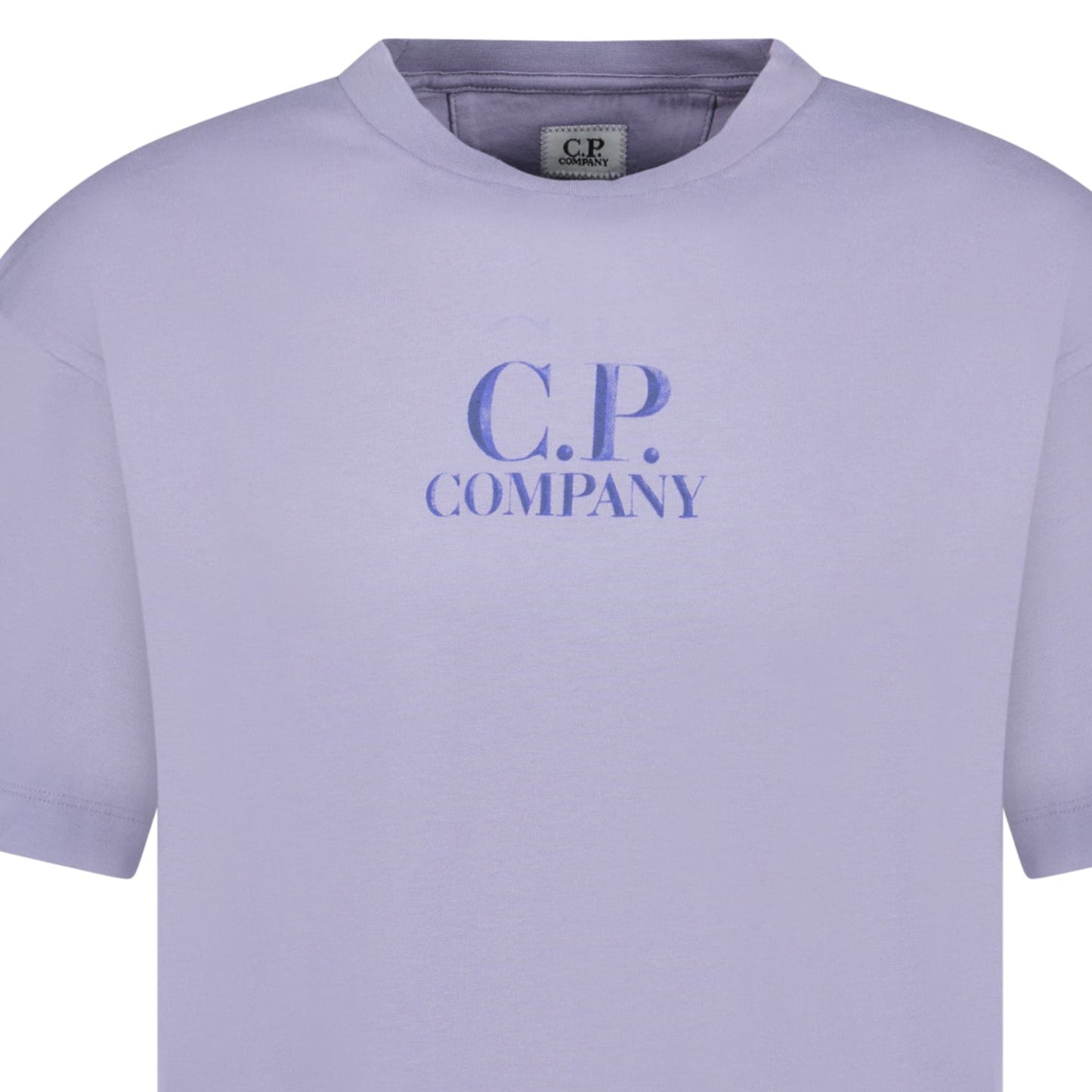 CP Company 30/1 Jersey Logo T-Shirt Lavender Violet