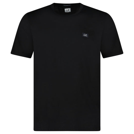 CP Company 30/1 Stitch Mercerized Cotton Logo T-Shirt Black