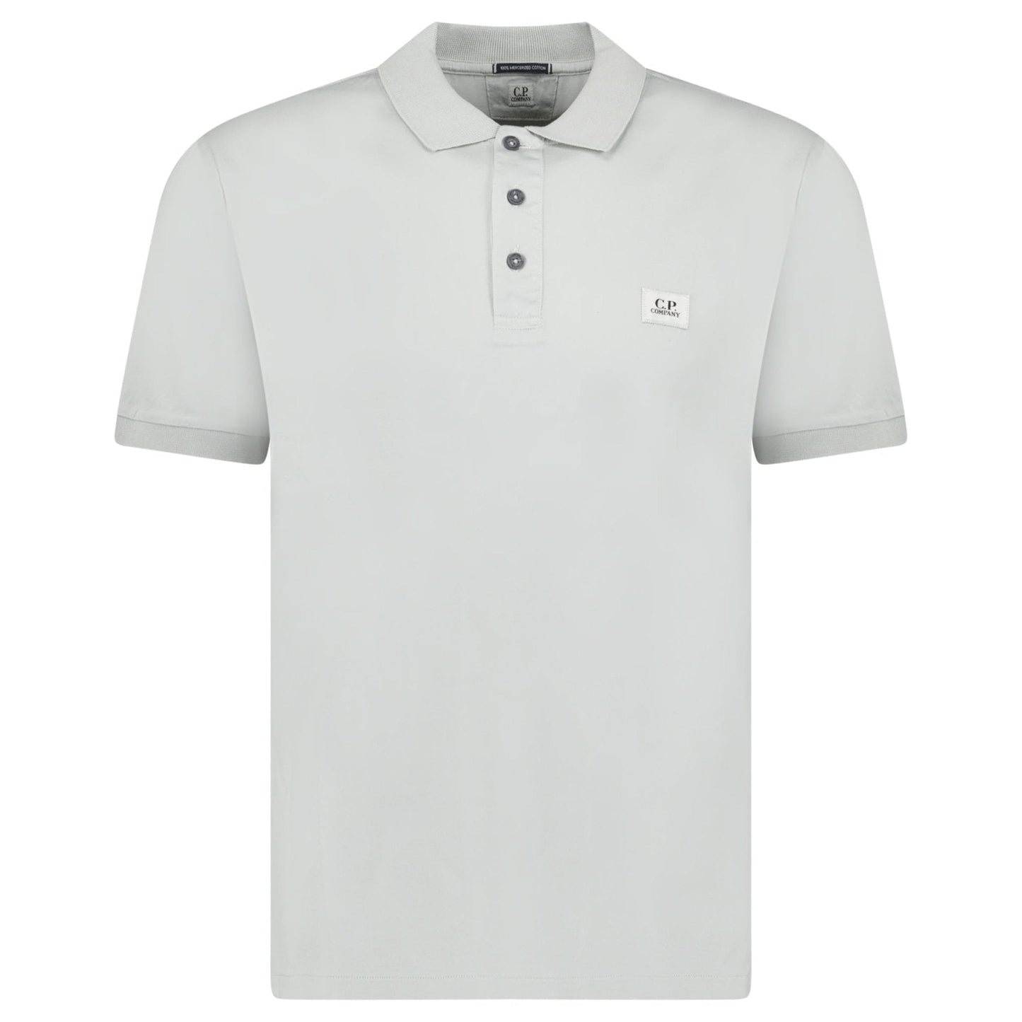CP Company 70/2 Mercerized Polo Shirt in Blue Fox