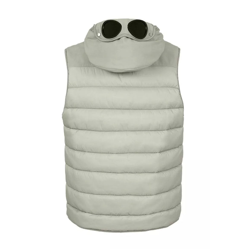 Cp Company Mixed Shell-R Goggle Gillet In Lead Grey