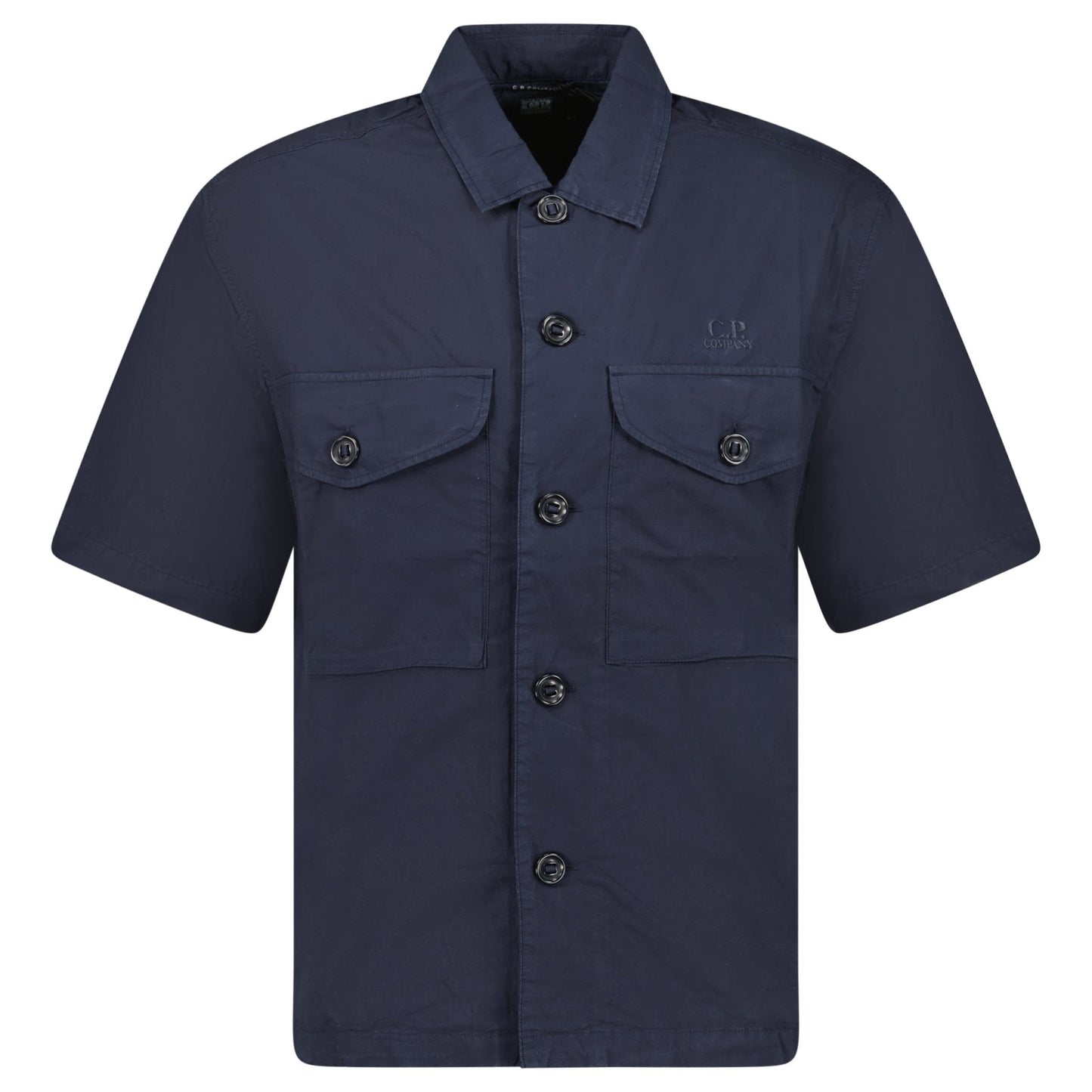 CP Company Total Eclipse Popeline Boxy Short Sleeve Shirt