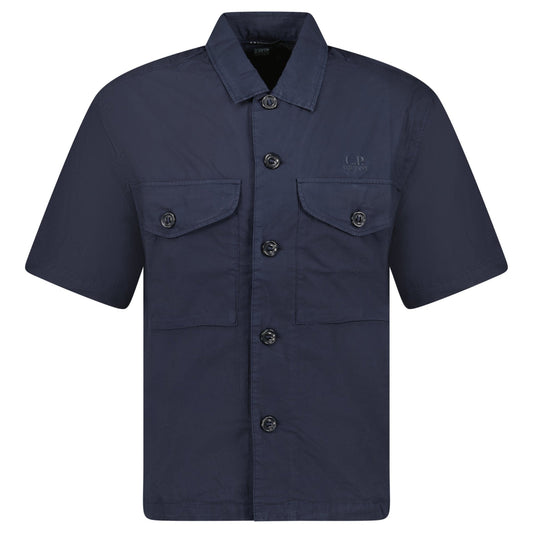 CP Company Total Eclipse Popeline Boxy Short Sleeve Shirt