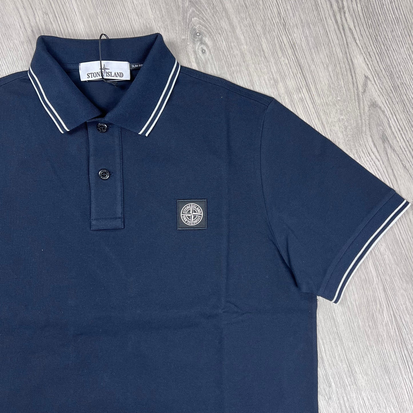 Stone Island Patch Polo Shirt - Navy