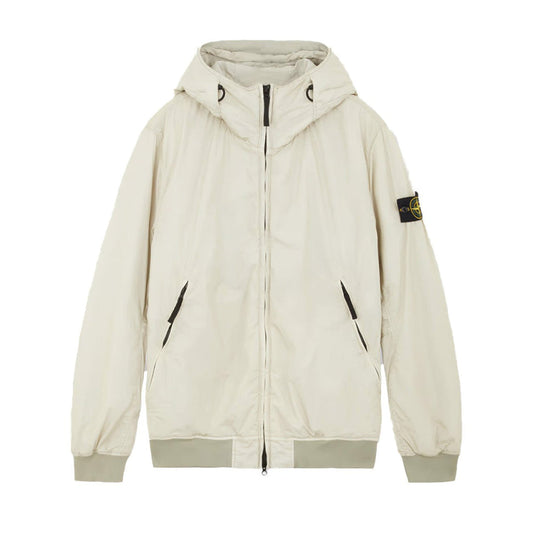 Stone Island Garment Dyed Crinkle Reps R-Ny With Primaloft In Stucco
